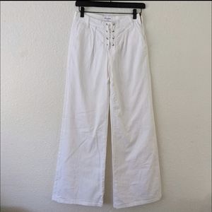 Frame Denim White Flare & Wide Leg Jeans